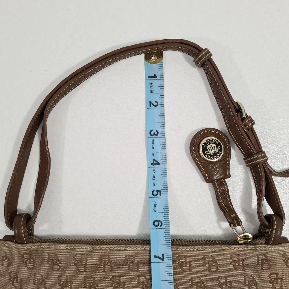 Y2K Dooney & Bourke Brown Monogram Clutch Shoulder Bag - Picture 12 of 12